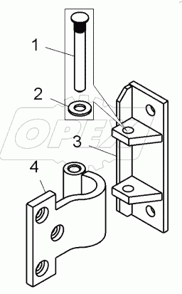  Петля двери (75306-6106250)