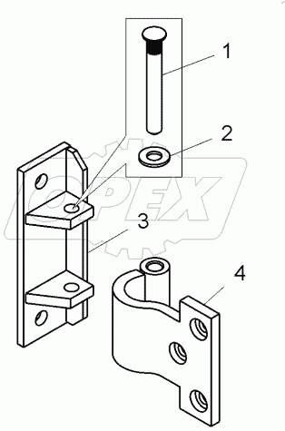  Петля двери (75306-6106251)