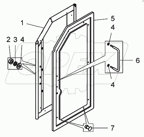  Дверца задка (7545-5604010-10)