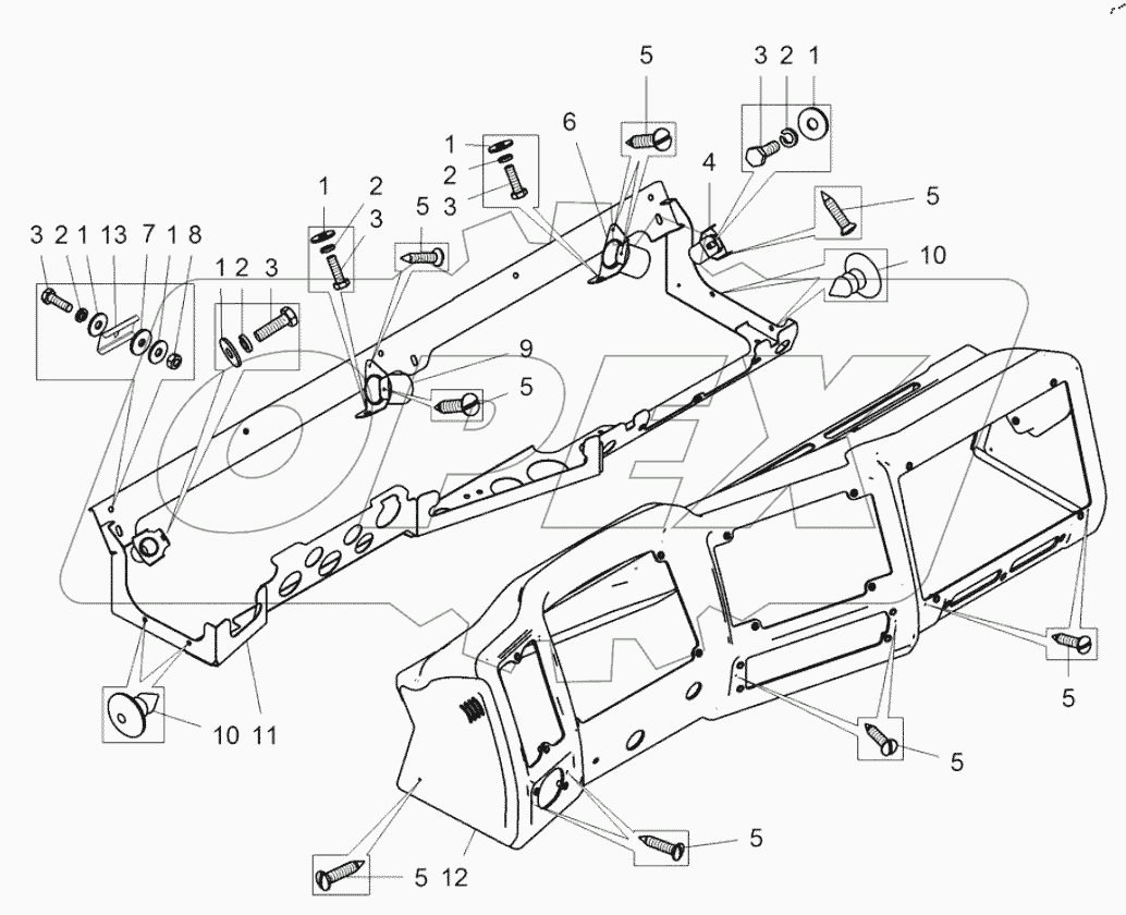  Панель приборов (75306-5325440)