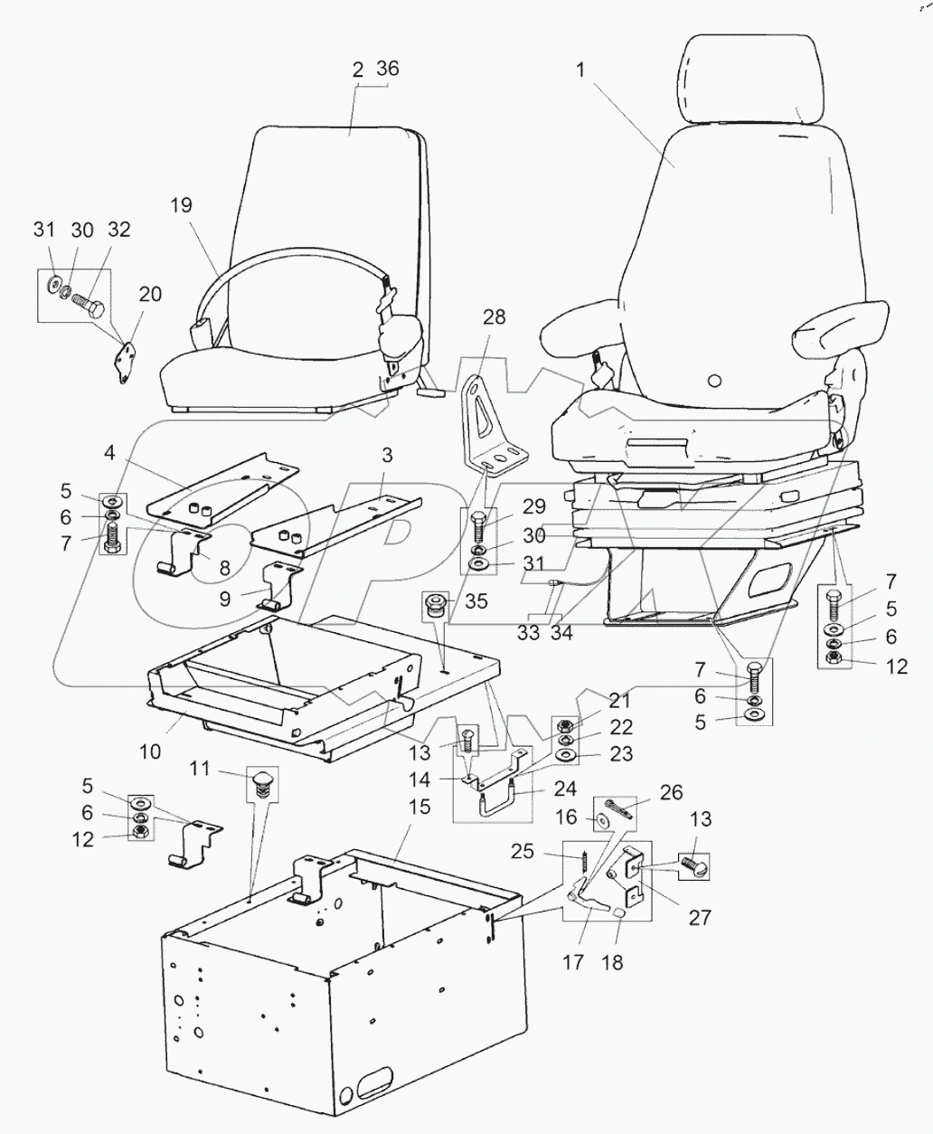  Установка сидений (75306-6800006-A2)