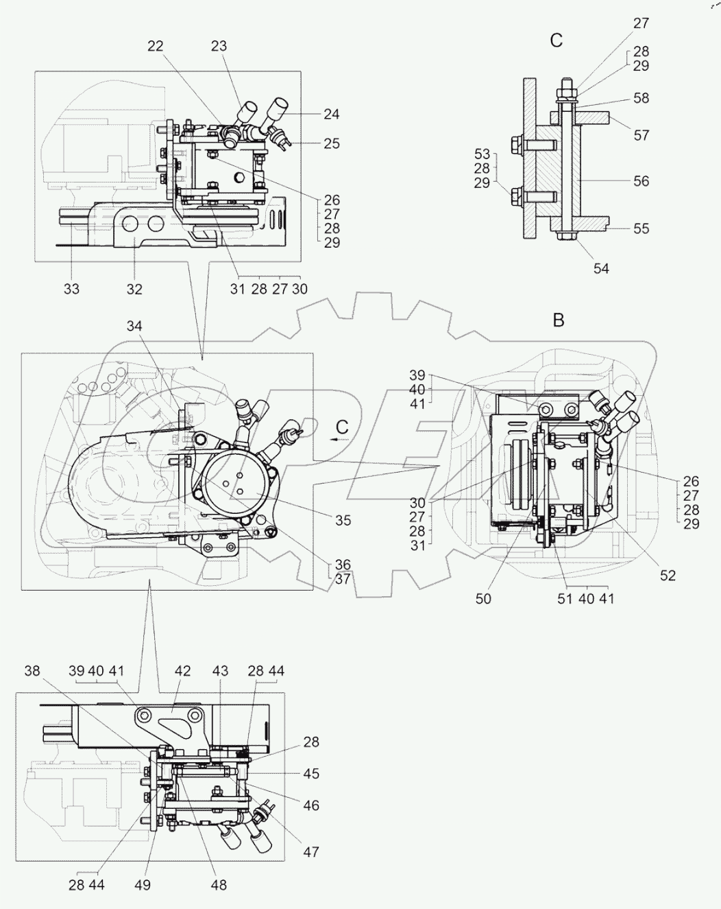  Установка трубопроводов кондиционера (7531C-8100008)