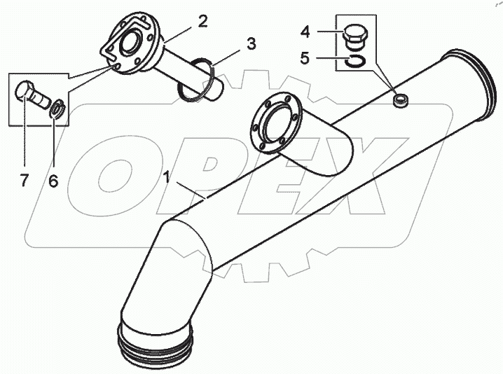  Труба всасывающая с магнитом (75306-8609036)