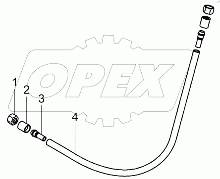  Рукав высокого давления (7555A-8609705)