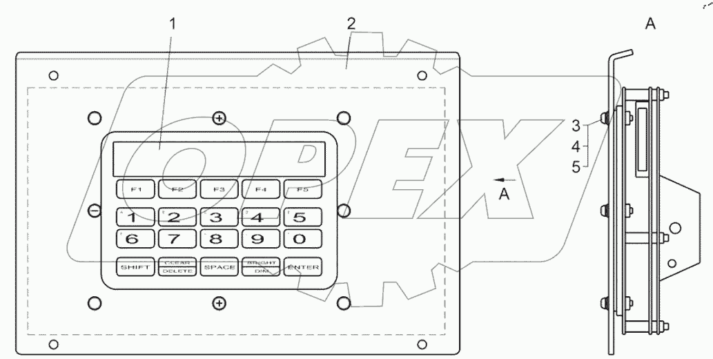  Панель дисплея (7531C-2108346)