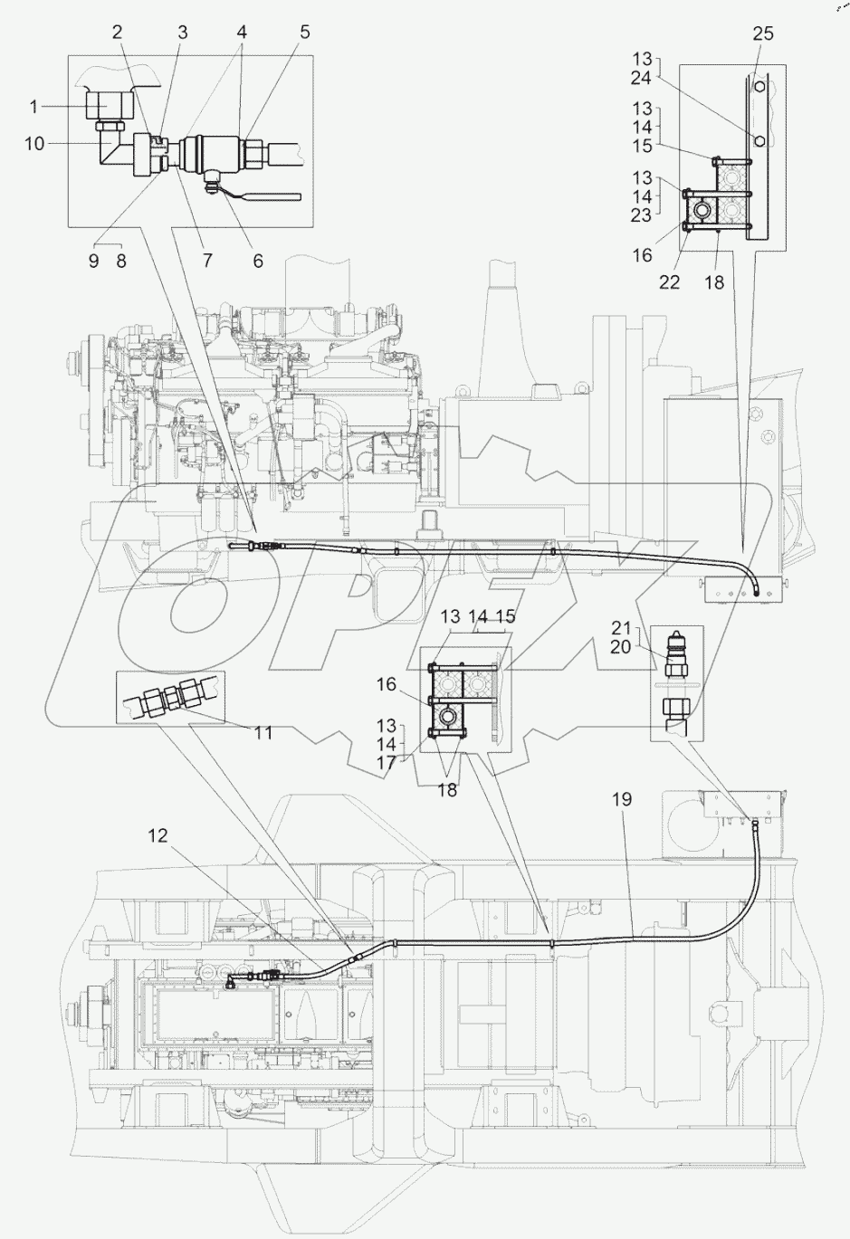  Система заправки двигателя маслом (7531C-1018006)