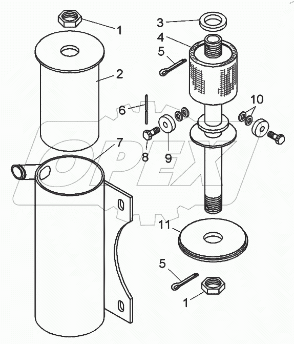  Фильтр левый (75132-2405071)