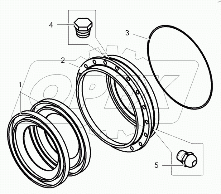  Крышка внутренняя с манжетами (7520-3104030)