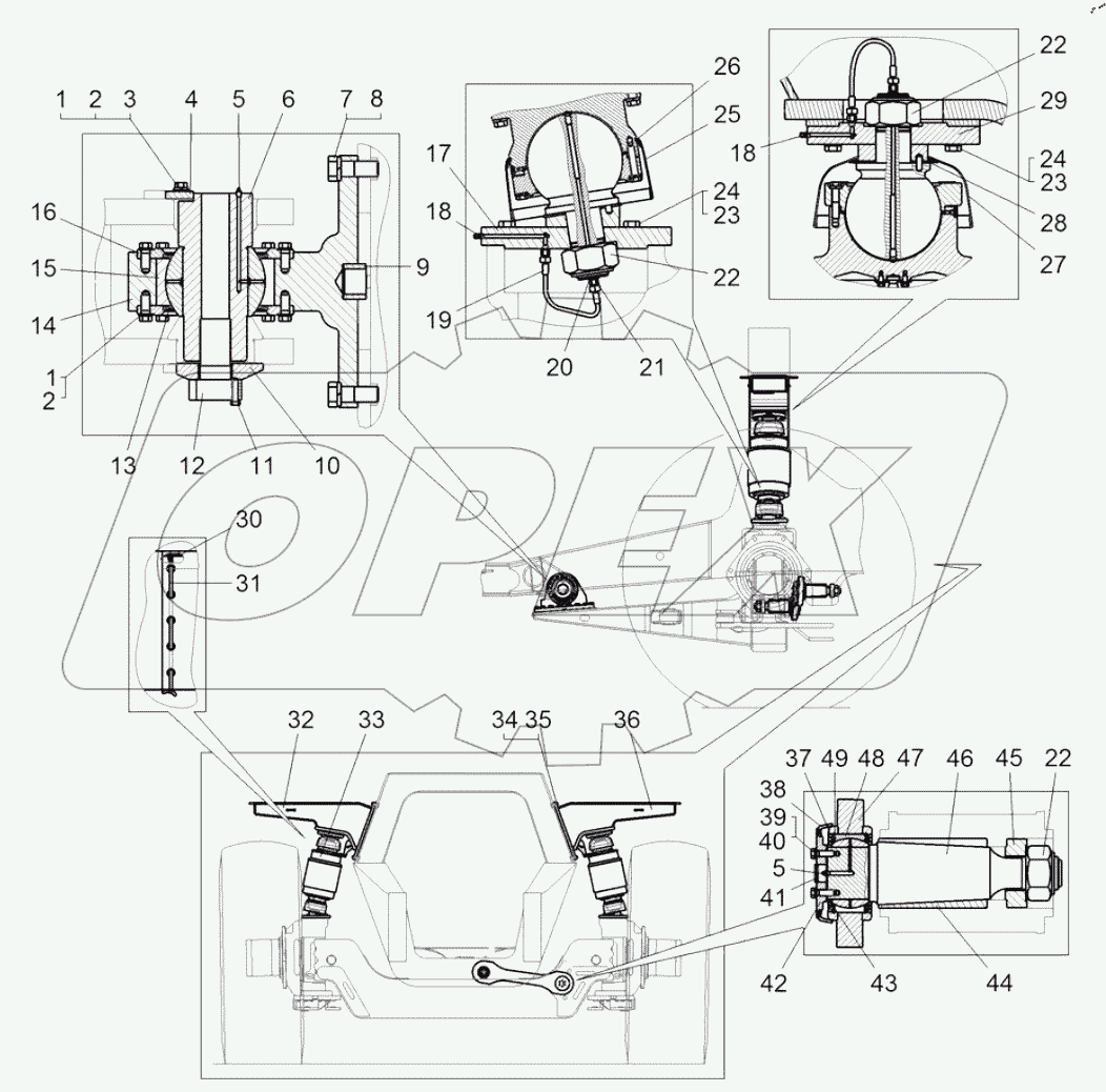  Установка передней подвески (75319-2900001-10)