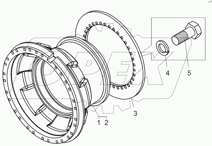  Ступица переднего колеса (75310-3103010)