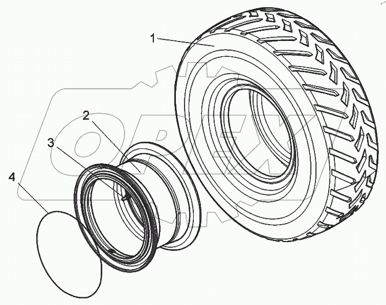  Колесо и шина (75310-3101011-10)