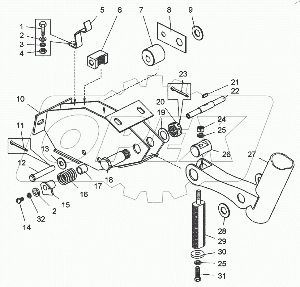  Колонка рулевая с кронштейном (75137-3444009)