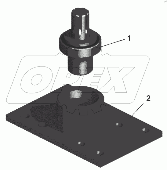  Фланец с подшипником (75474-3401259)