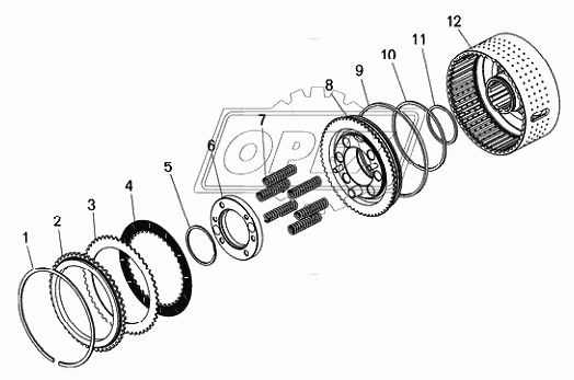 Фрикцион второй передачи БелАЗ-7540А