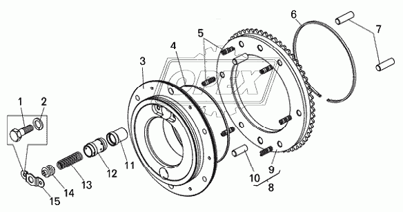 Поршень фрикциона БелАЗ-7540А