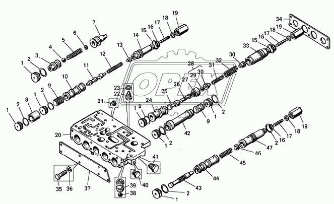 Золотниковая коробка БелАЗ-7540А