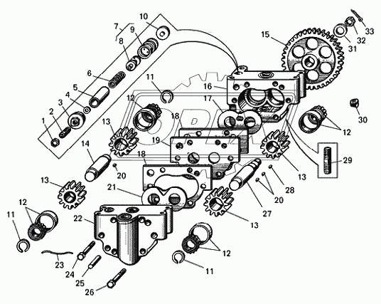 Насос гидротрансмиссии БелАЗ-7540B