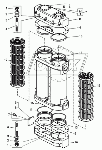 Теплообменник БелАЗ-7540С