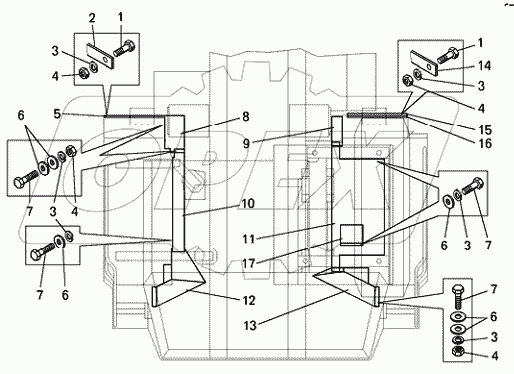Крылья и подножки БелАЗ-7540А, БелАЗ-7540В