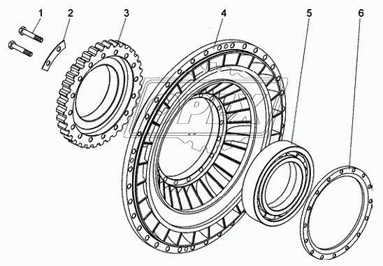 Колесо насоса БелАЗ-7540А