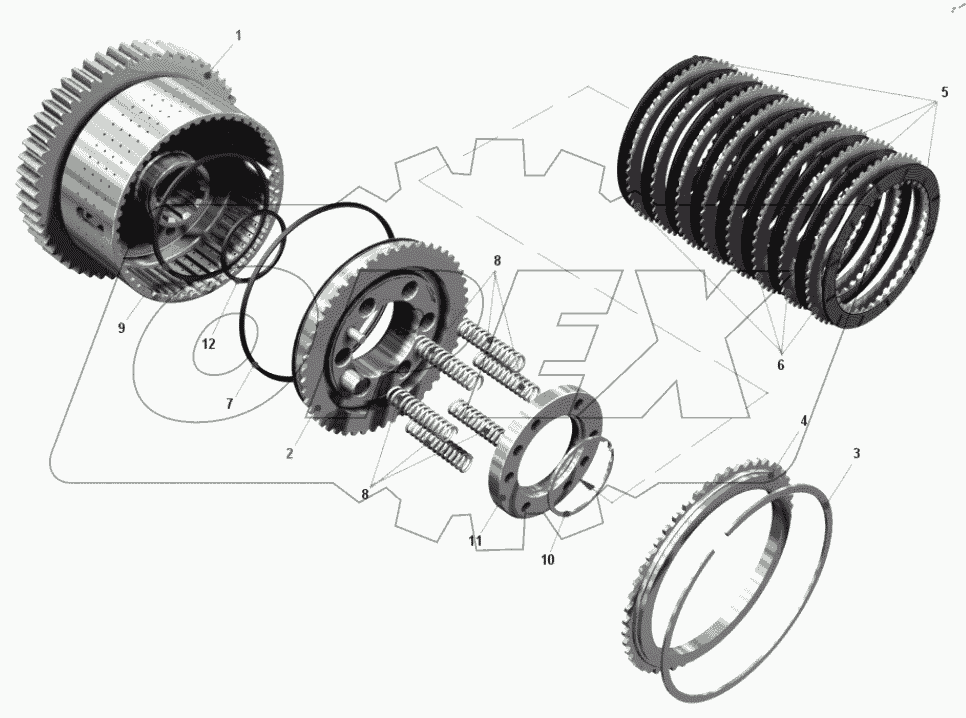  Фрикцион понижающего диапазона 7548-1711600-01