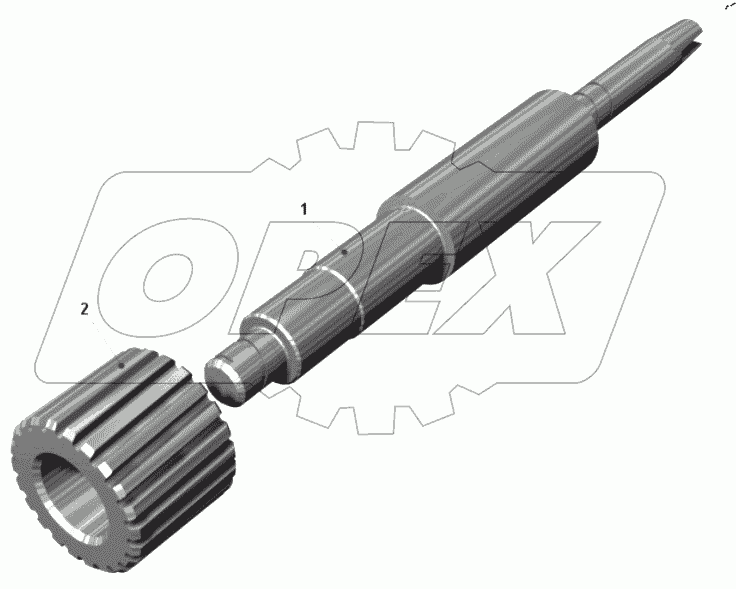  Шестерня ведомая привода спидометра 7548-3841034