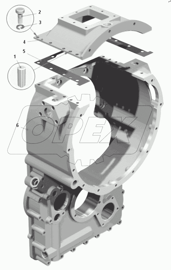  Картер гидротрансформатора 7548-1709021-20