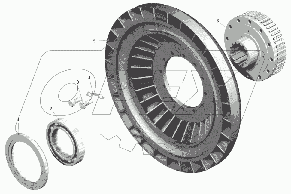 Колесо турбины в сборе 7548-1709080