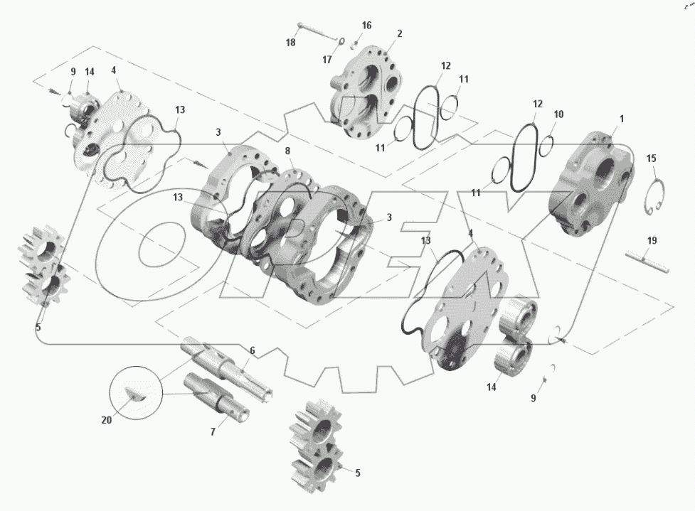  Насос масляный 7555-1704010-11