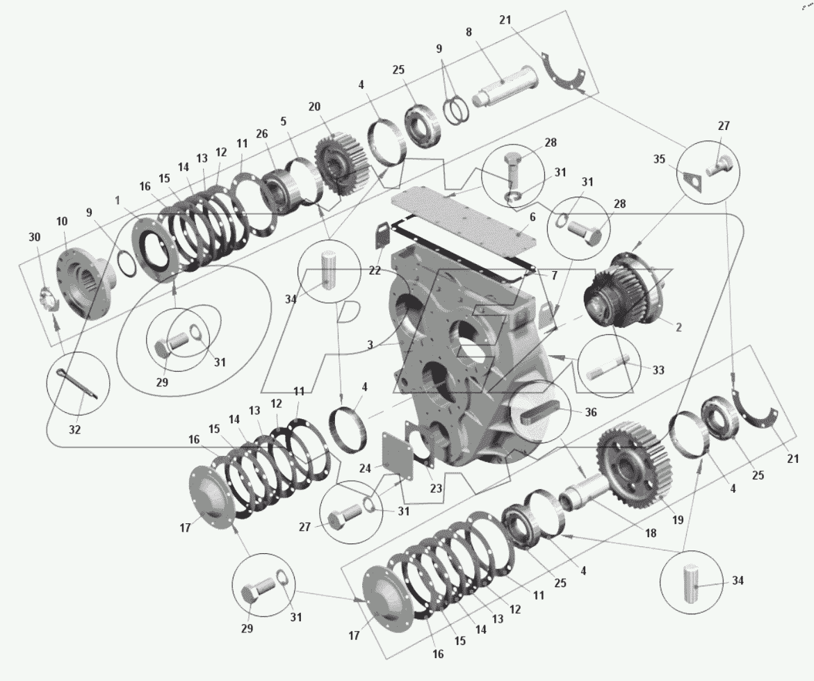  Передача согласующая 7540-1731002