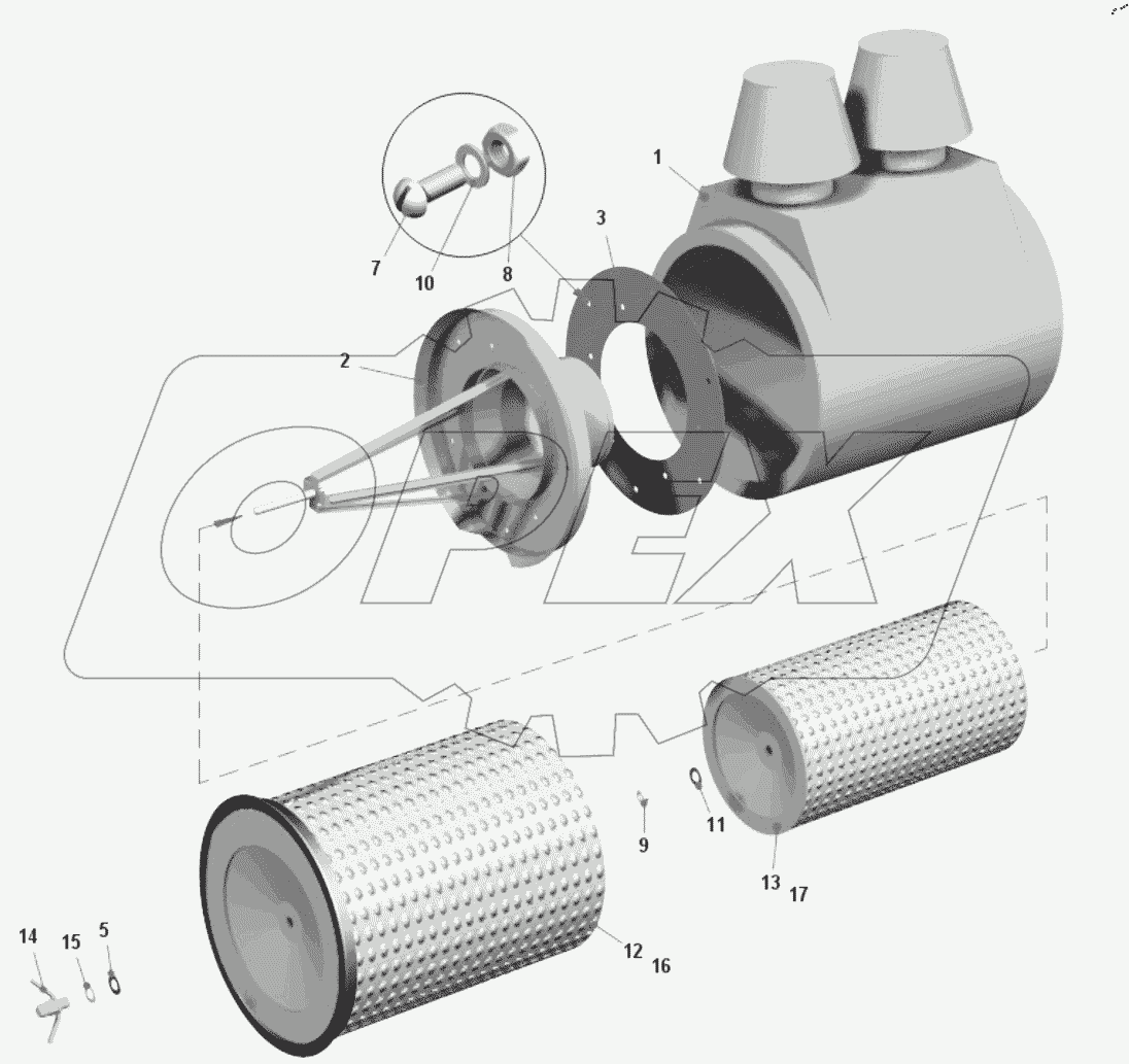  Фильтр воздушный 4536114064