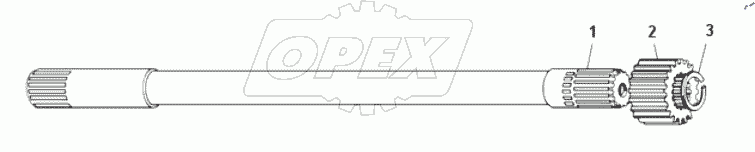  Полуось в сборе 540-2403069