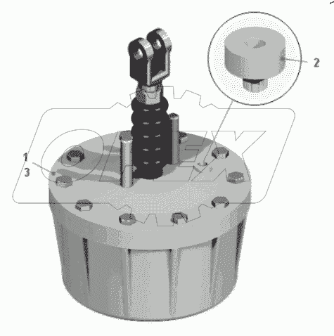  Цилиндр тормозной 540-3519010-04