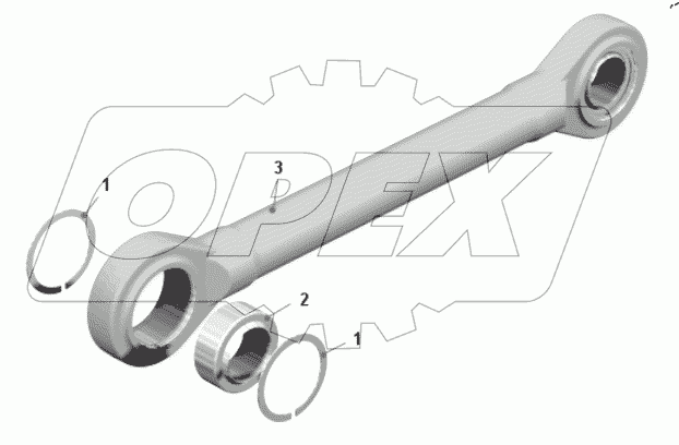 Штанга передней подвески 7540-2909014-02