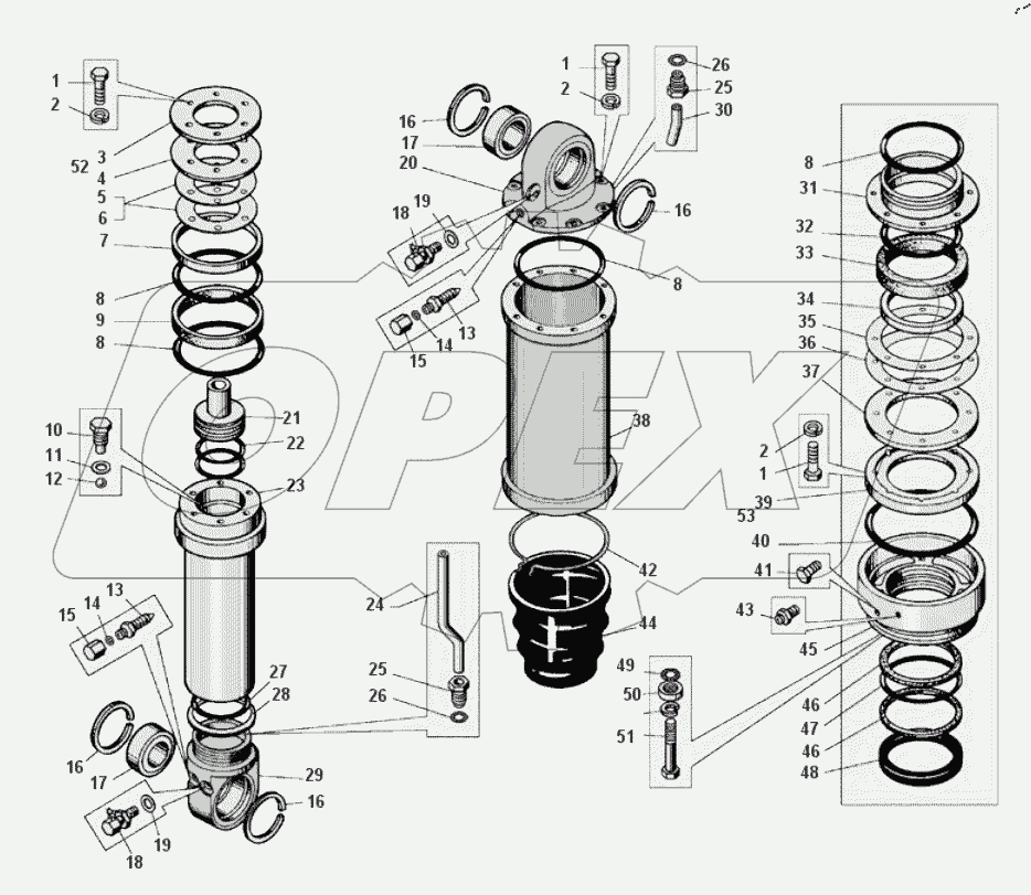  Цилиндр подвески 540-2917020-11