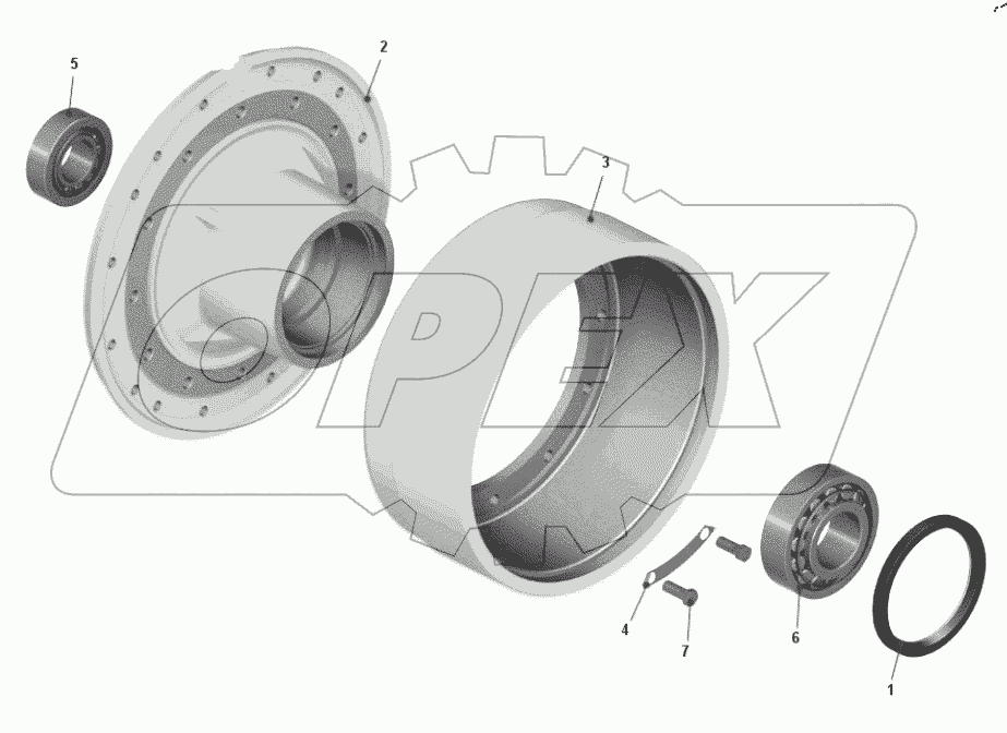  Ступица переднего колеса 7540A-3103005