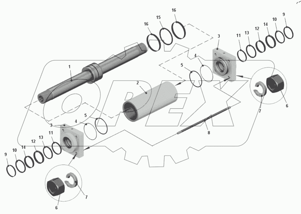  Суппорт правый 540-3501010