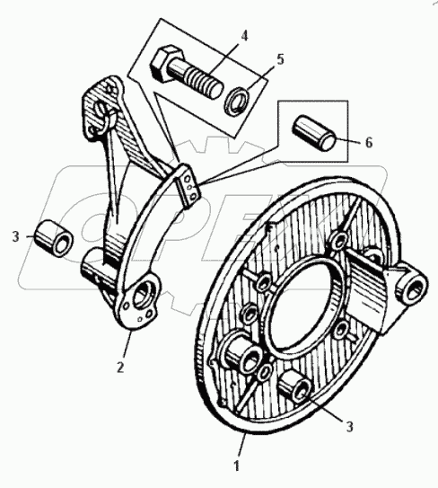  Суппорт левый 540-3501011