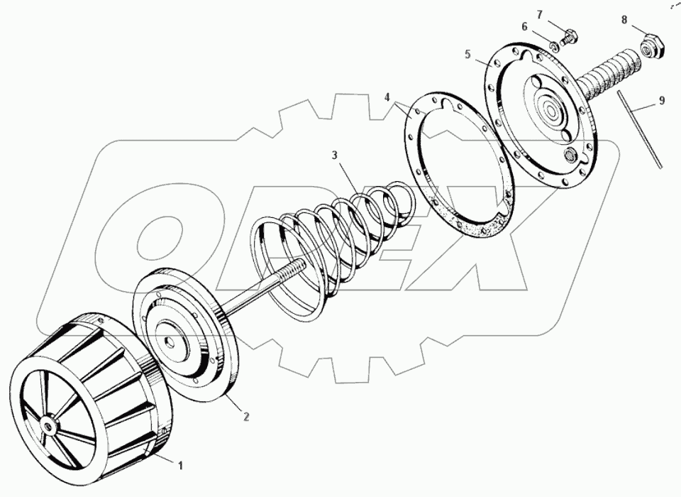  Цилиндр тормозной 7540-3519012