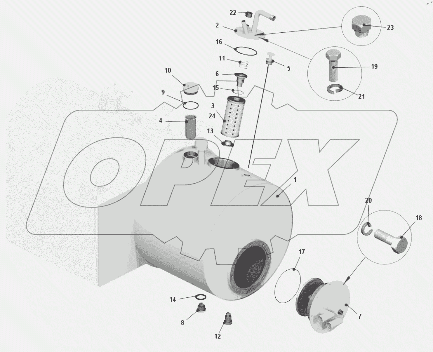  Бак масляный 7540A-8608010