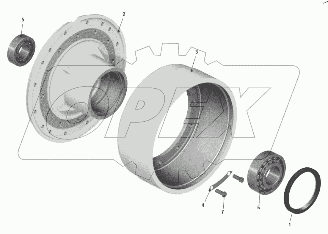  Ступица переднего колеса 7540A-3103005