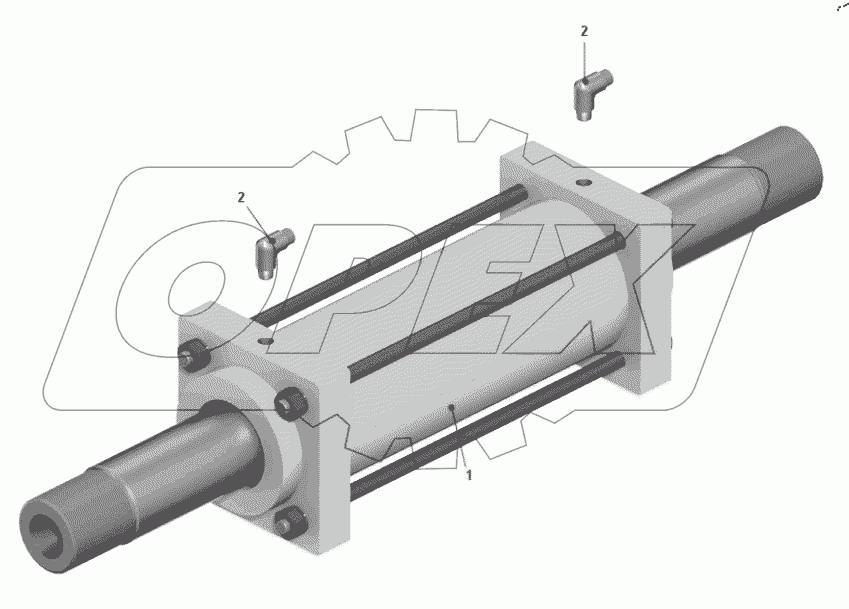  Цилиндр поворота 7548-3429009