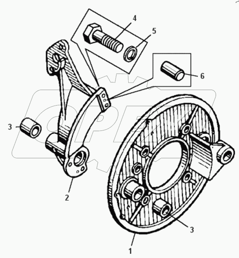  Суппорт правый 540-3501010