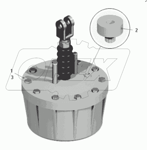  Цилиндр тормозной 540-3519010-04