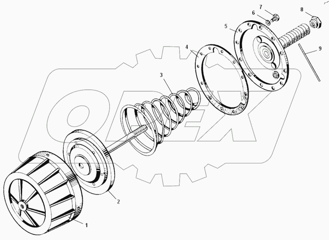  Цилиндр тормозной 7540-3519012