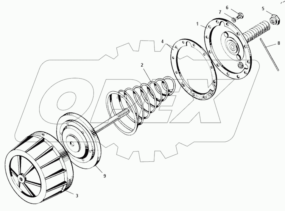  Цилиндр тормозной 540-3519012