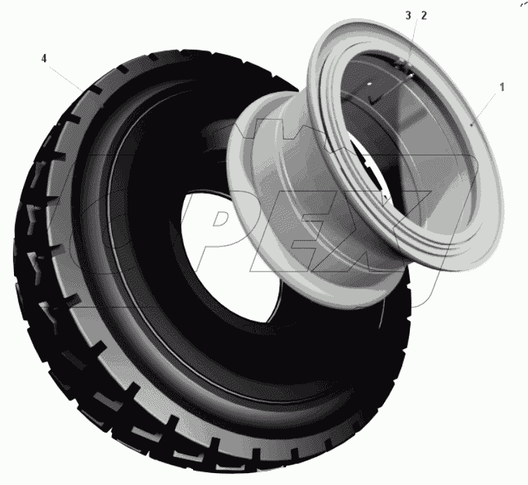  Колесо и шина 7540A7-3101011