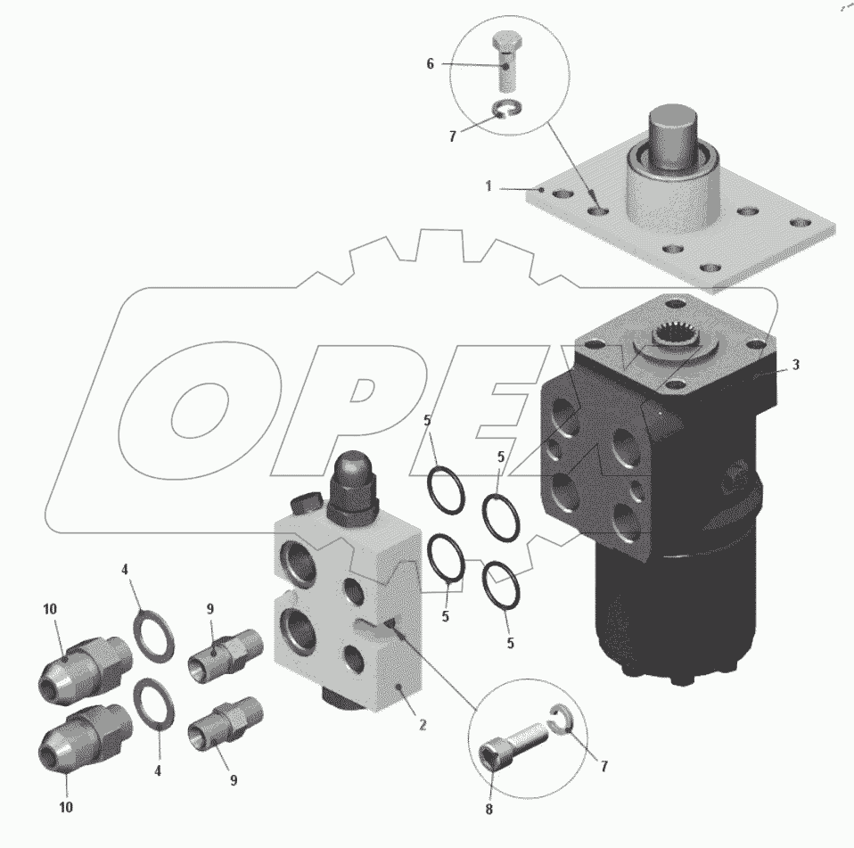  Механизм рулевой 75474-3401005