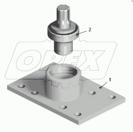  Фланец с подшипником 75474-3401259