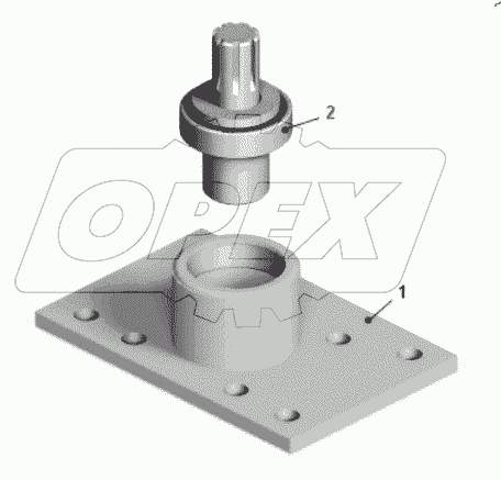  Фланец с подшипником 75474-3401259